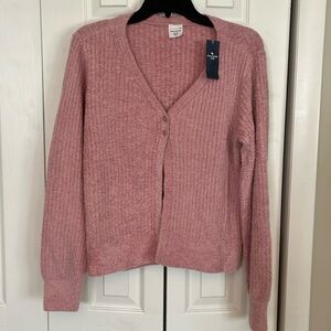 Abercrombie Kids- Girls Pink Cardigan Sweater